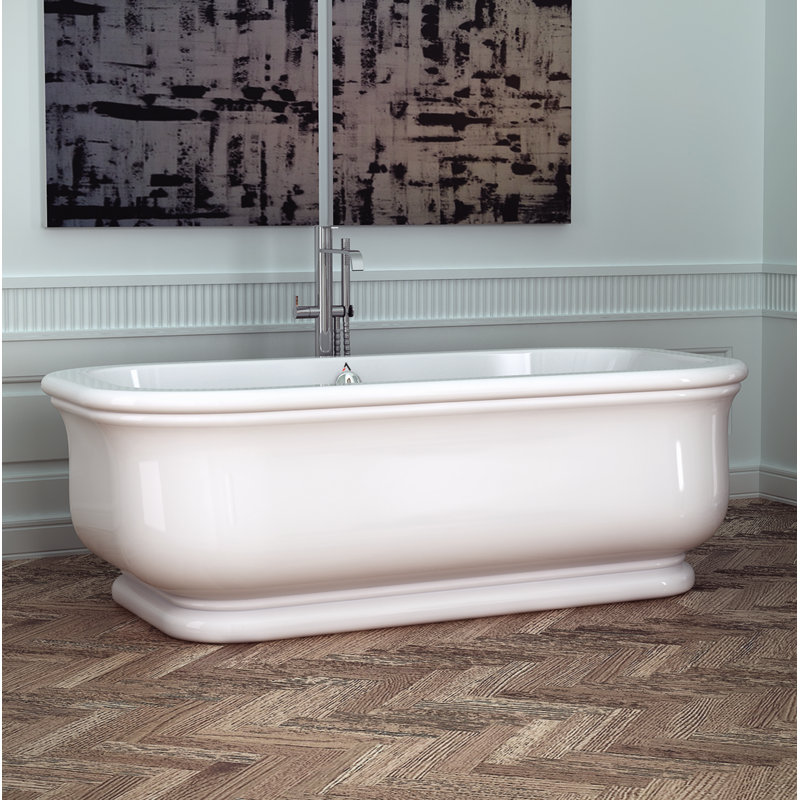 Americh Andrina 72" x 36" Freestanding Soaking Bathtub Wayfair